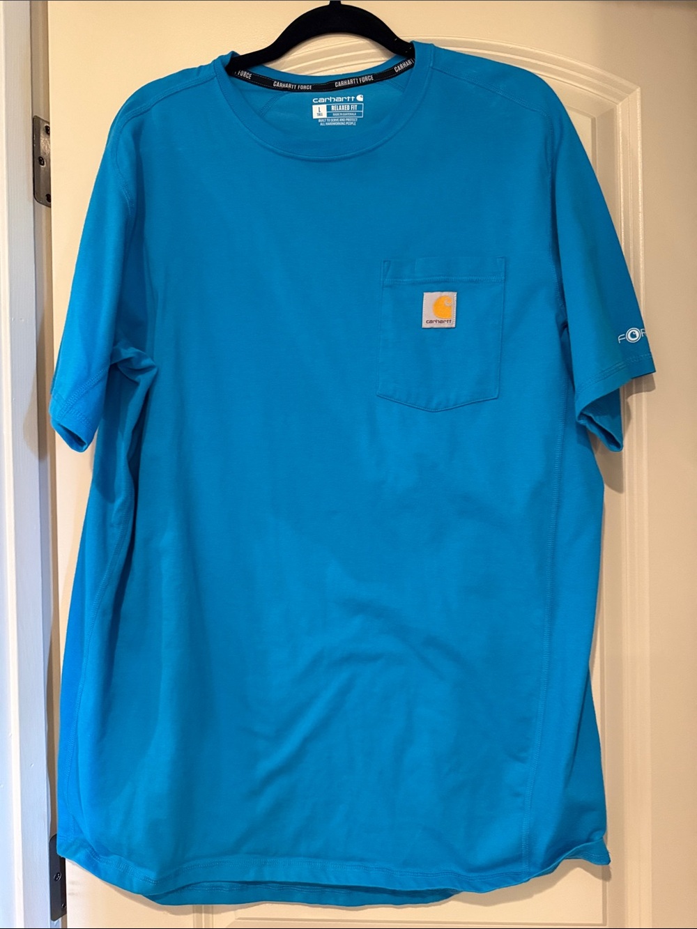 Carhartt Teal Blue Short-Sleeve Pocket Tee
